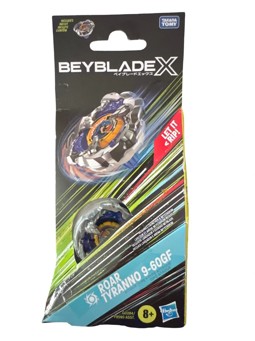 BeyBlade X Roar Tyranno 9-60GF Booster New In Box Hasbro Toy Sealed Bey Blade